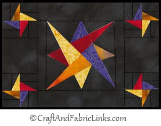 interlaced star quilt block