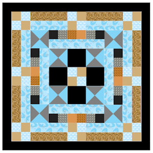 geometric quilt pattern