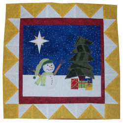 Christmas star applique