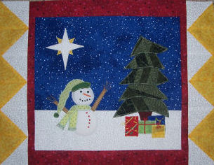 Christmas star applique