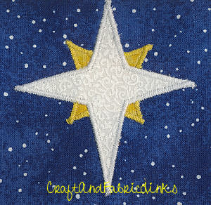 Christmas star applique