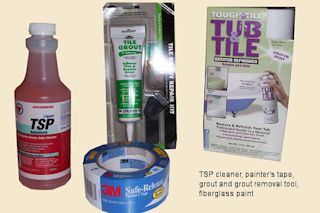 fiberglass shower refinish supplies