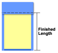 folded top edge