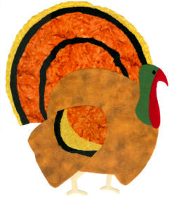 finished turkey applique